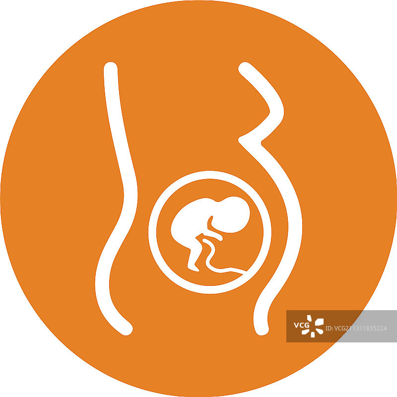 孕妇胚胎图标设计图片素材