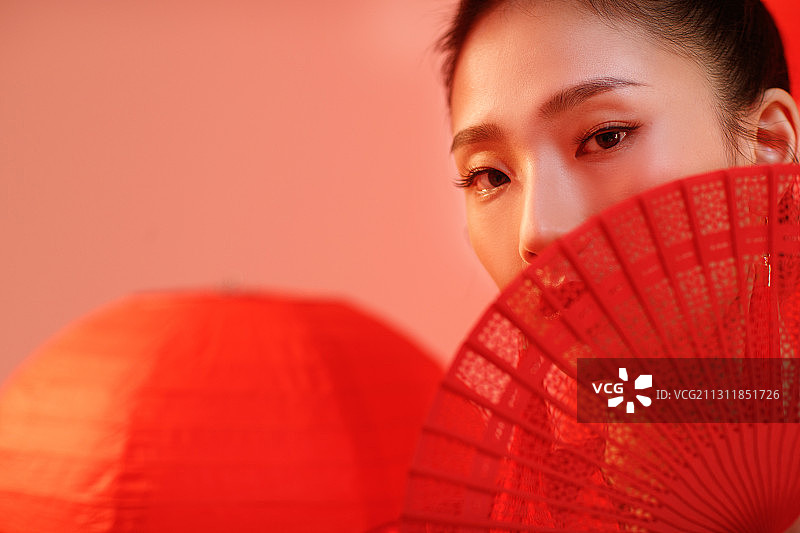 彩妆美女肖像图片素材