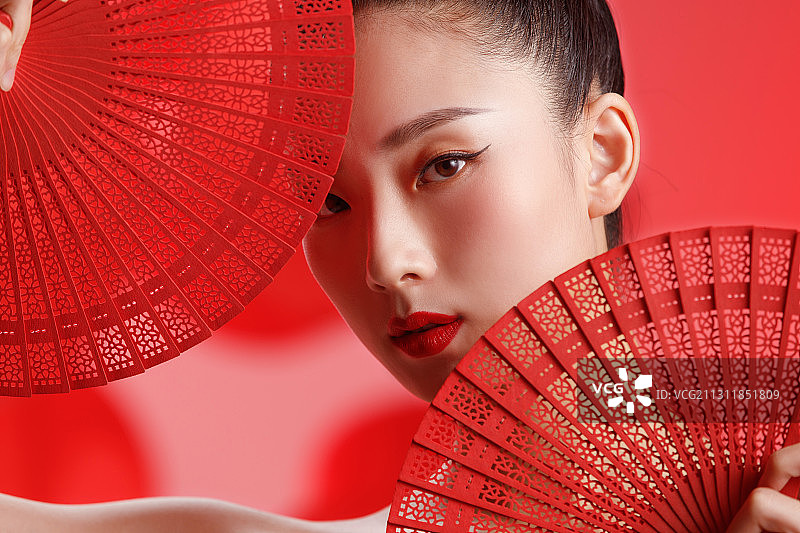 彩妆美女肖像图片素材