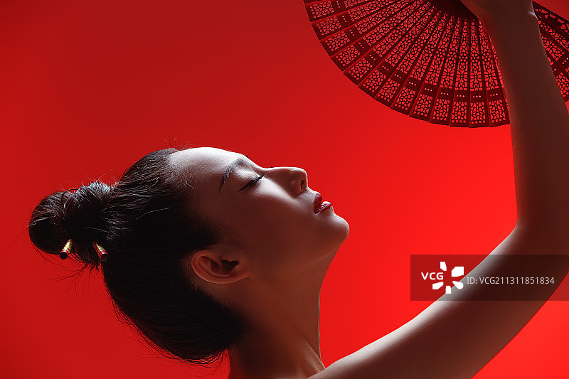 彩妆美女肖像图片素材