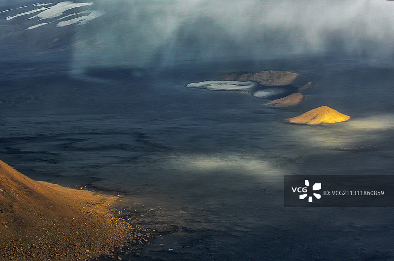 2014.9拍摄于冰岛巴达本加火山爆发～灾难过后图片素材