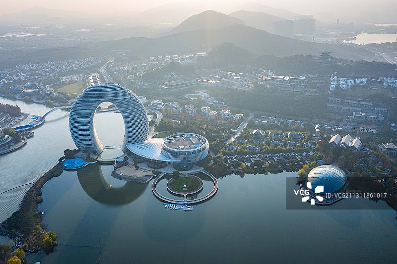 太湖旅游度假区，浙江湖州图片素材