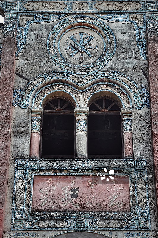 四川宜宾玄义玫瑰教堂 被遗弃的乡村修道院图片素材