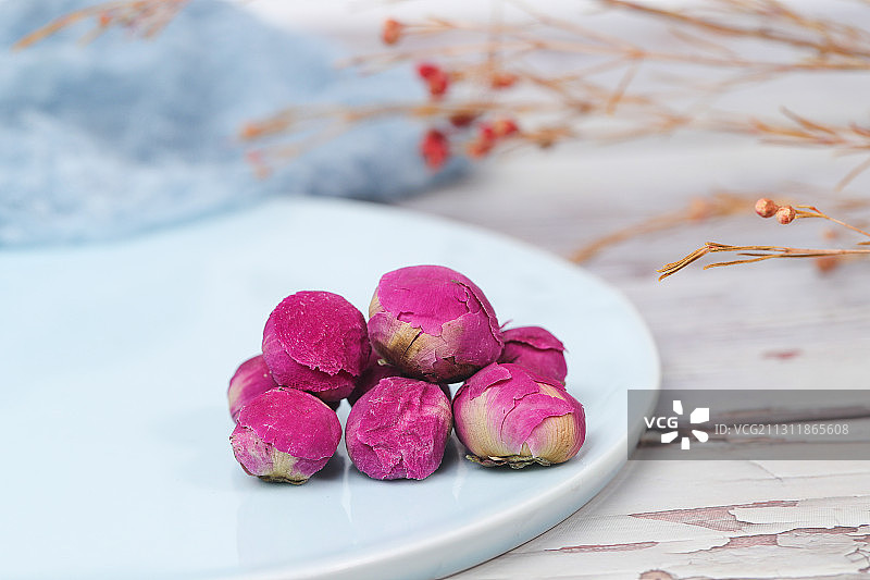 牡丹花茶图片素材