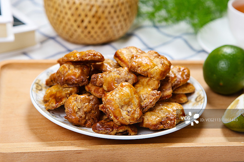 广东特产鸡仔饼图片素材