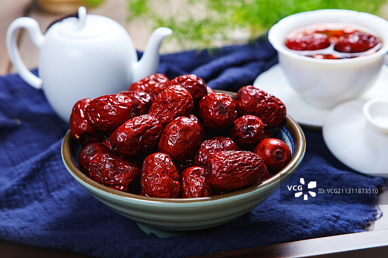 红枣枸杞养生茶图片素材