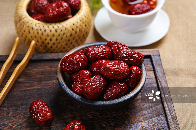 红枣枸杞养生茶图片素材