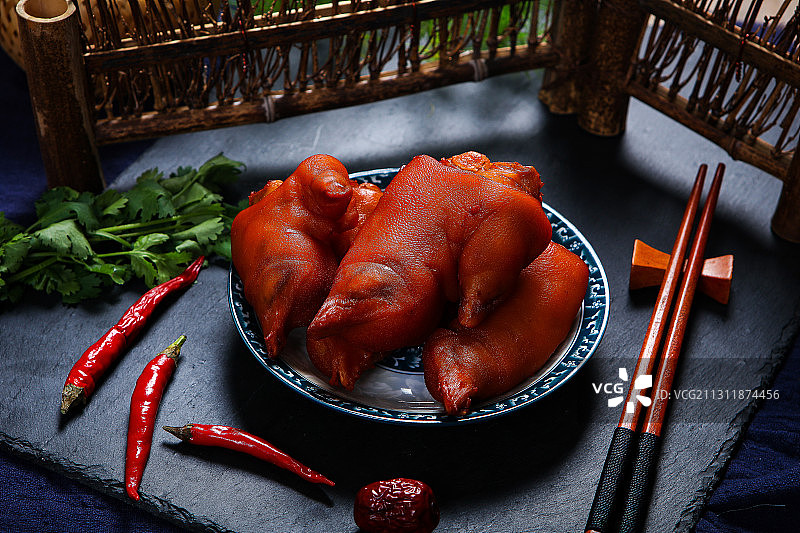 卤猪蹄图片素材