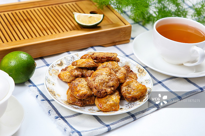 广东特产鸡仔饼图片素材