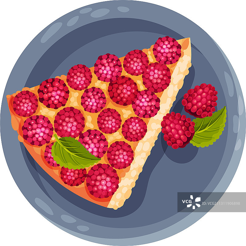 覆盆子甜点馅饼图片素材