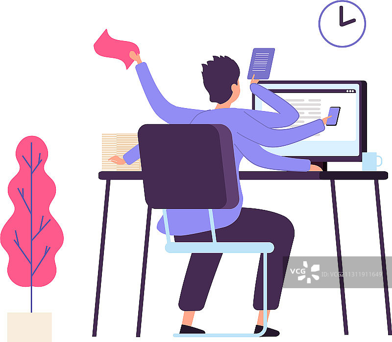 未进行合理规划的经理对截止日期感到愤怒图片素材