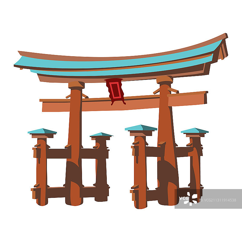 日本宫岛纪念碑图片素材