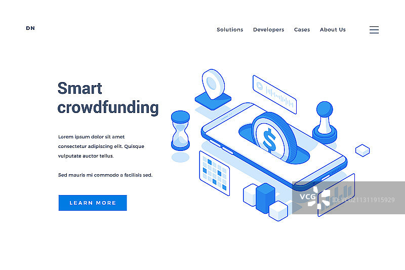 智能众筹App广告banner图片素材