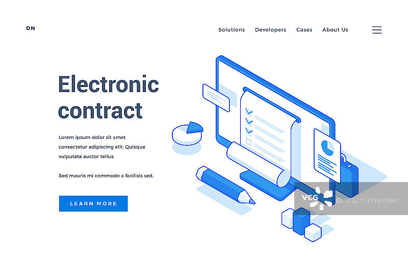 Web Banner广告电子合同图片素材