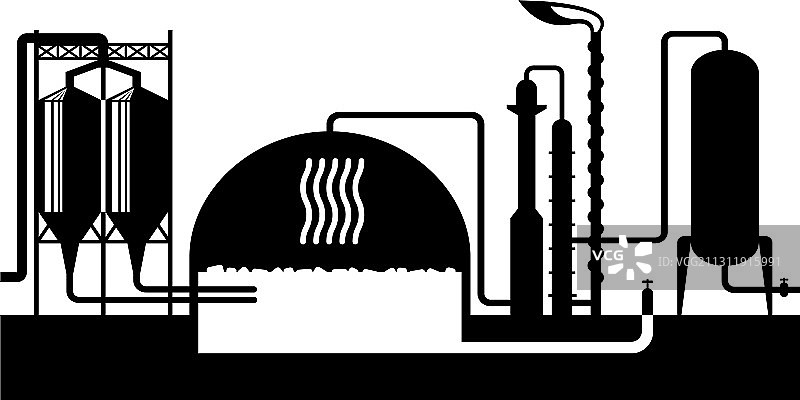 工业沼气厂图片素材