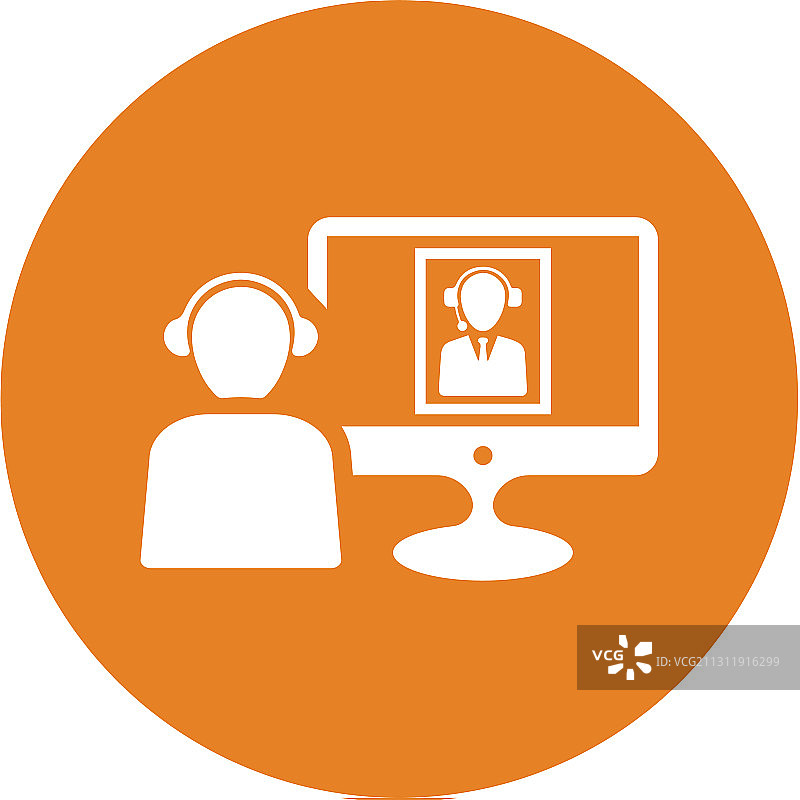 视频会议图标Logo设计图片素材