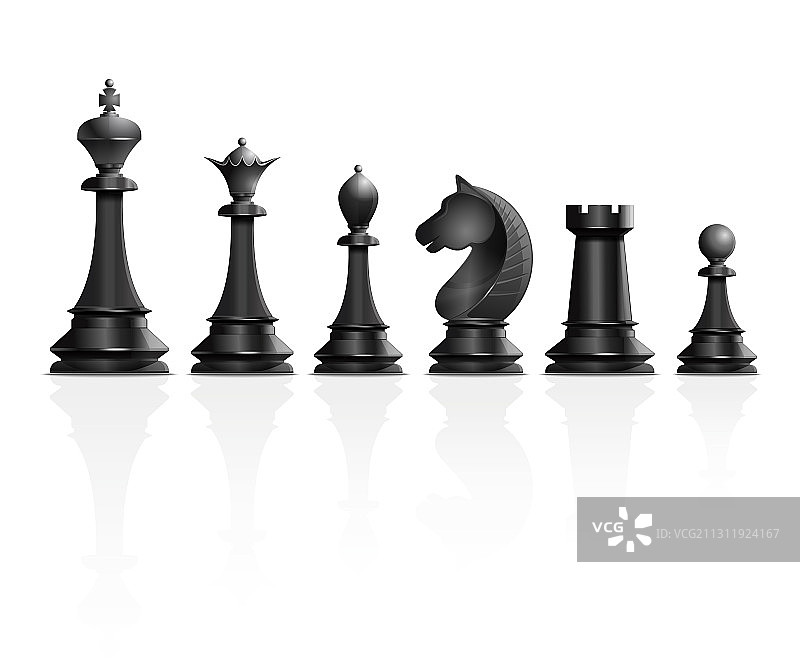 黑色棋子套装图片素材