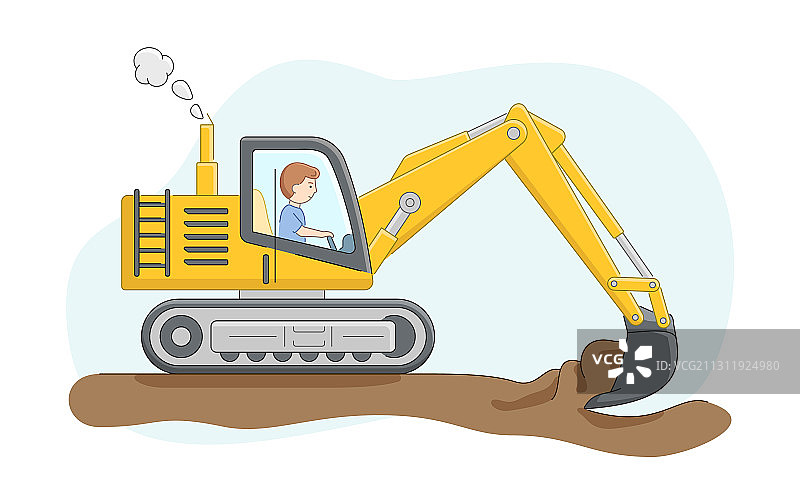 建筑概念工程车图片素材