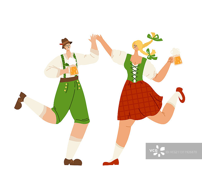 在慕尼黑啤酒节上的人群图片素材