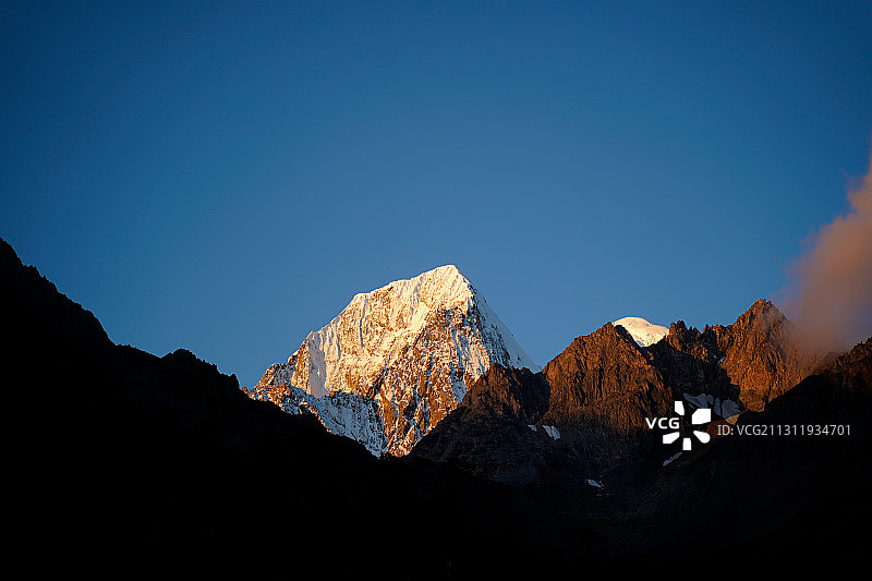 雪山：梅里太子十三峰之粗归腊卡图片素材