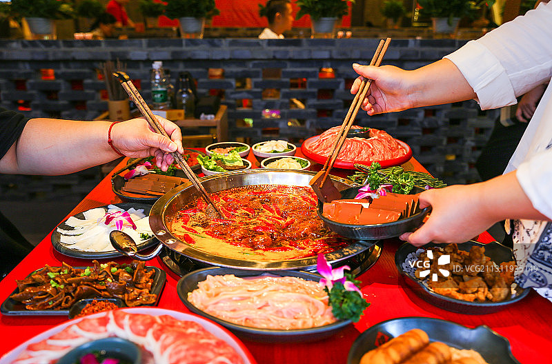 鸭血火锅 四川火锅图片素材
