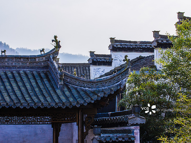 飞檐翘角马头墙图片素材