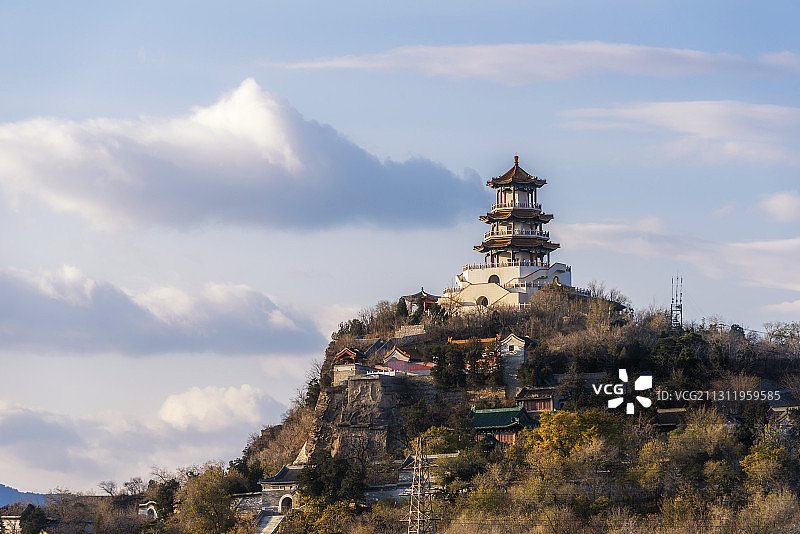 丽日塔影图片素材