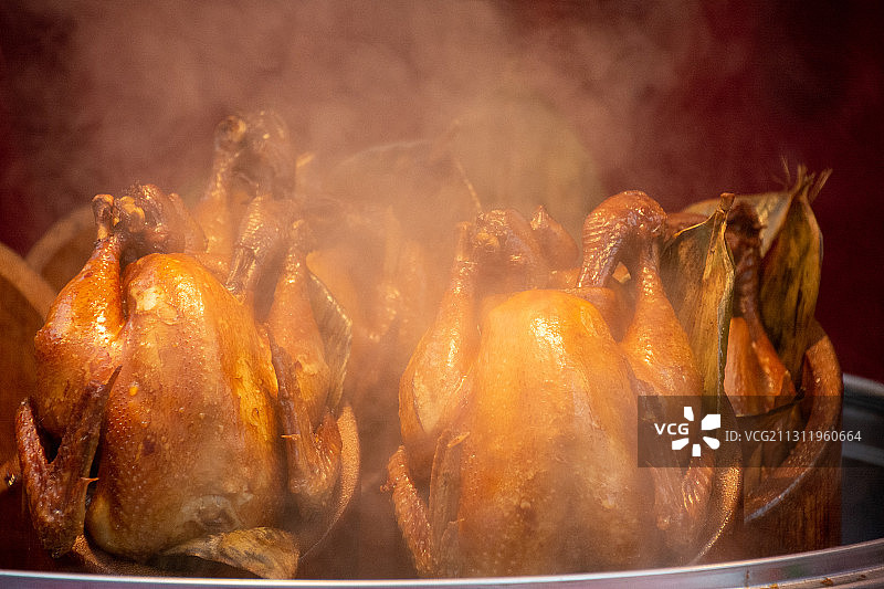 云南竹筒鸡，美食，小吃图片素材
