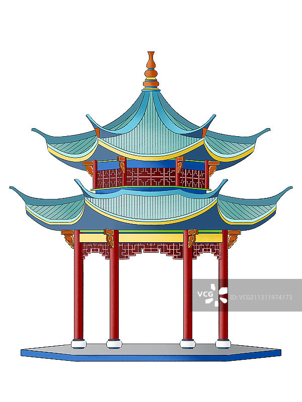 杭州集贤亭图片素材