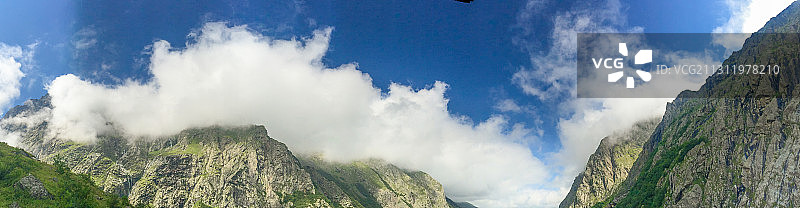 俄罗斯北奥塞梯-高加索山脉图片素材