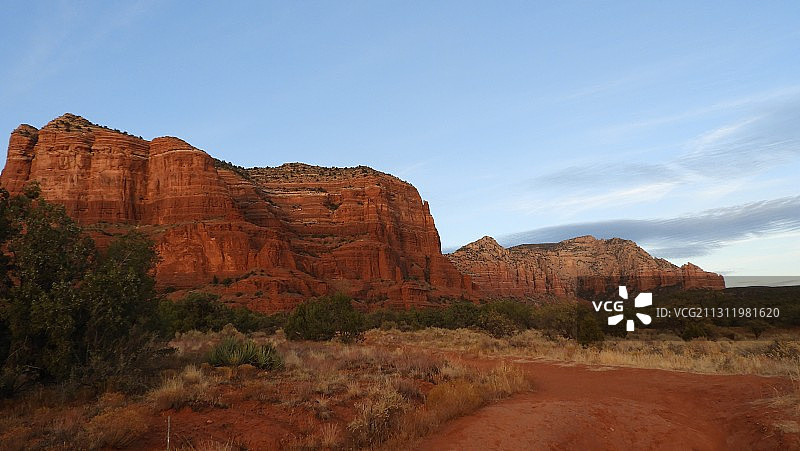 美国贝尔岩石小径的岩层景观图片素材