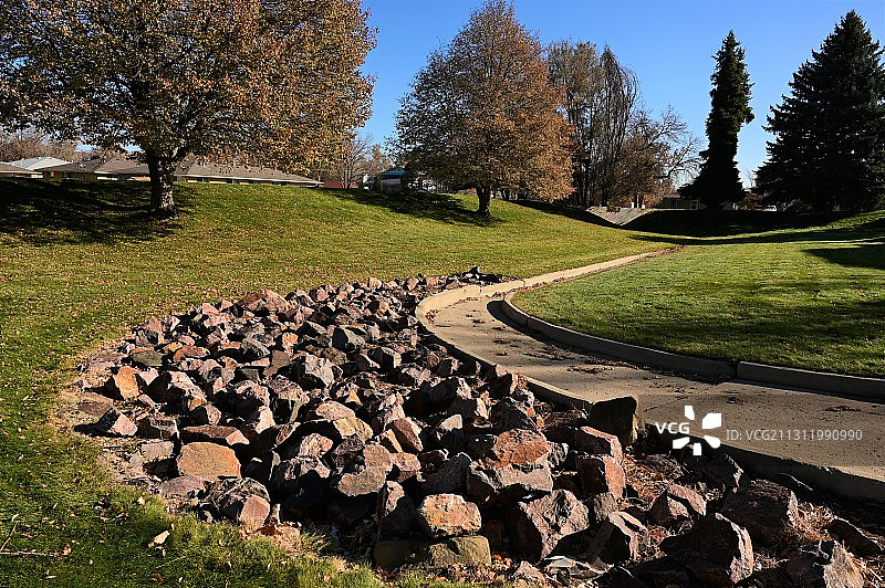 公园岩石景观图片素材