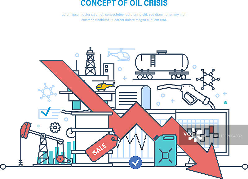 石油危机动态涨跌概念图片素材