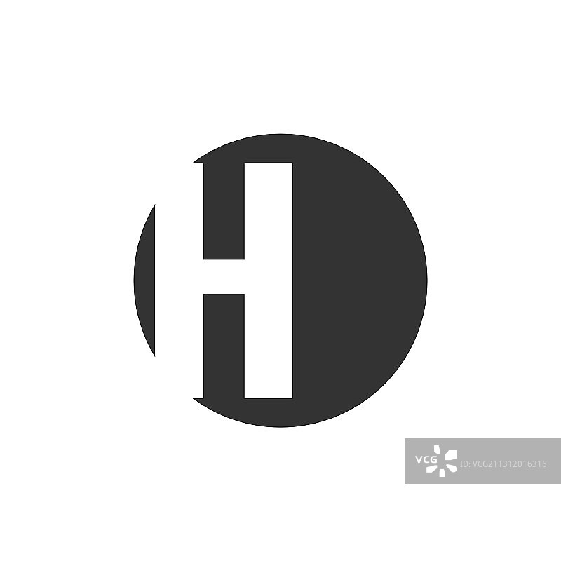 字母H设计模板图片素材