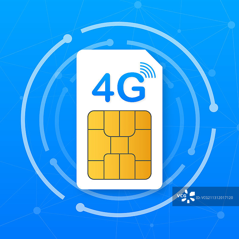 4G SIM卡移动通信技术图片素材