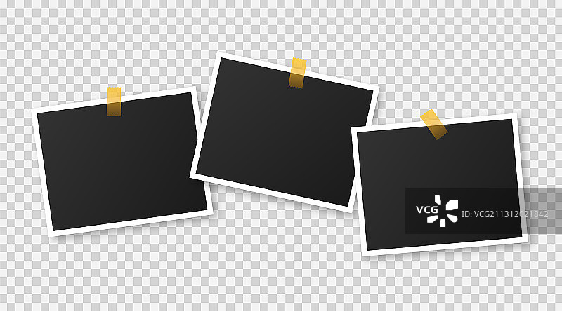 相框模型设计逼真的照片图片素材