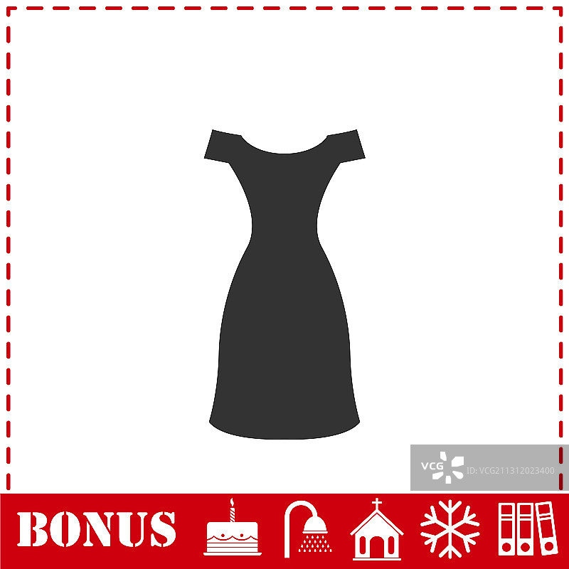 连衣裙图标图片素材