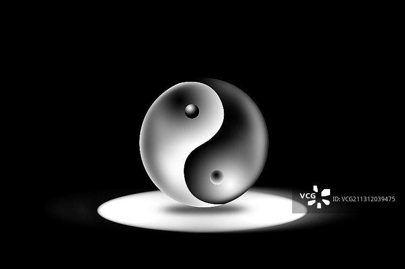 神秘的太极图案图片素材