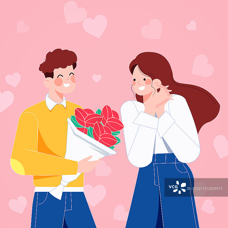 卡通情侣情人节浪漫约会婚庆婚礼周年庆电商促销城市建筑矢量插画图片素材