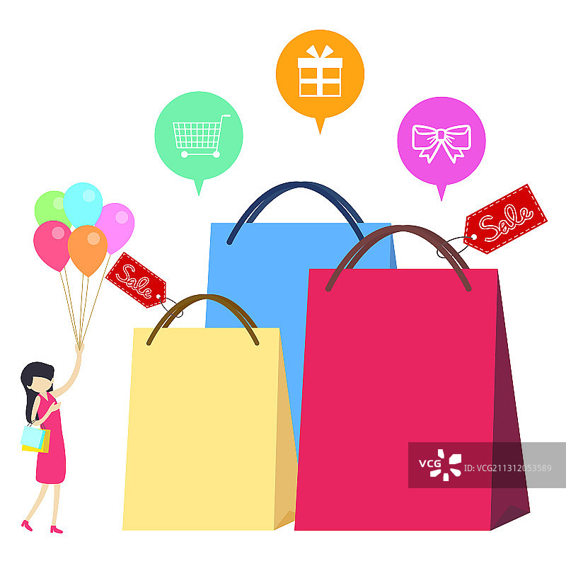 享受购物的乐趣图片素材