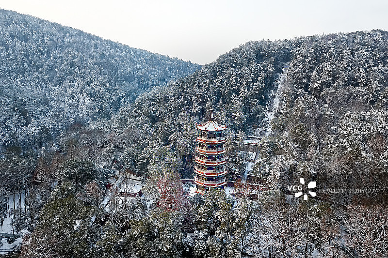 夹山寺舍利塔图片素材