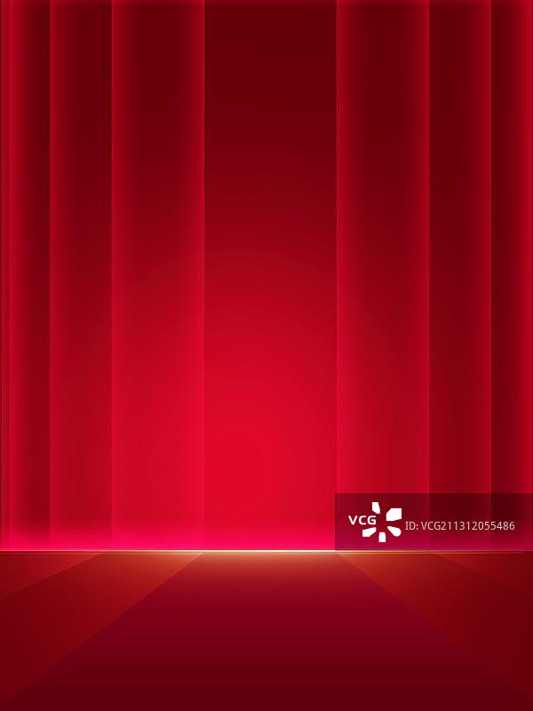 红色大气年会会议背景图片素材