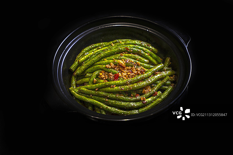 豆角炖肉 美食菜谱图片素材