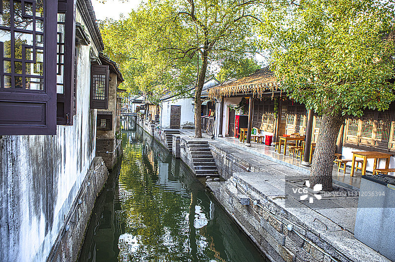 清幽的江南水乡浙江绍兴鲁迅故里图片素材