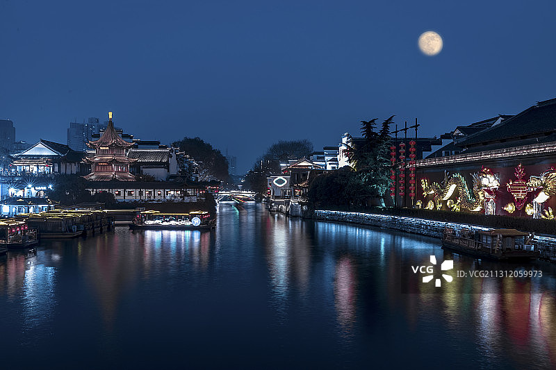 南京夫子庙景区图片素材