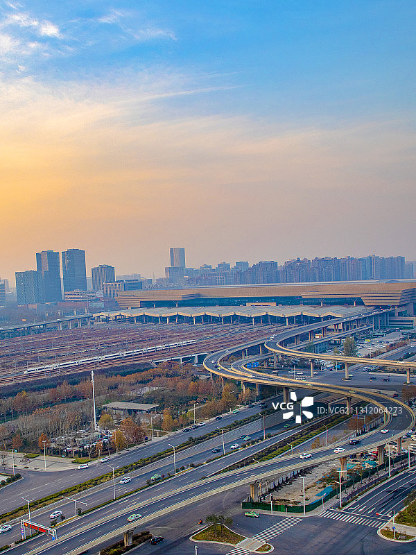 河南郑州高铁郑州东站图片素材