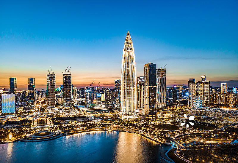 深圳湾城市建筑图片素材