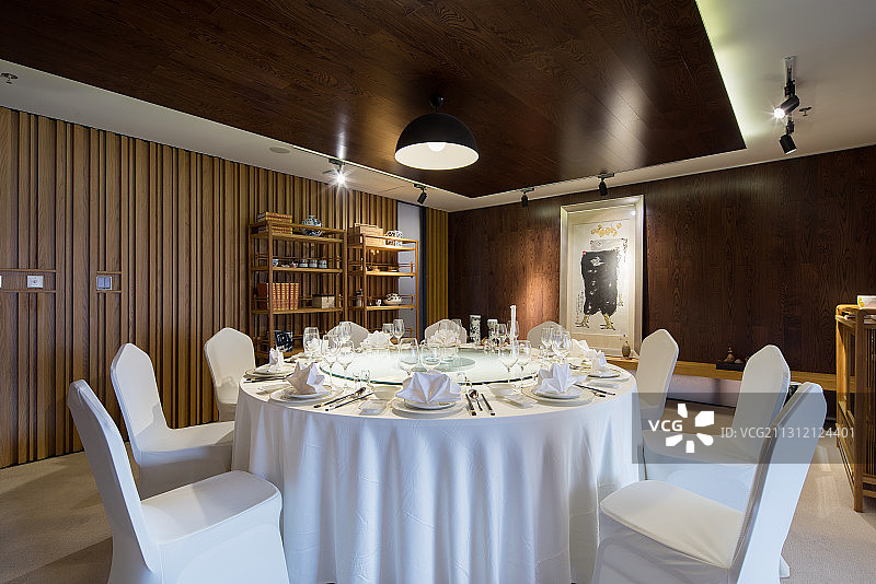 高级中式餐厅包间图片素材