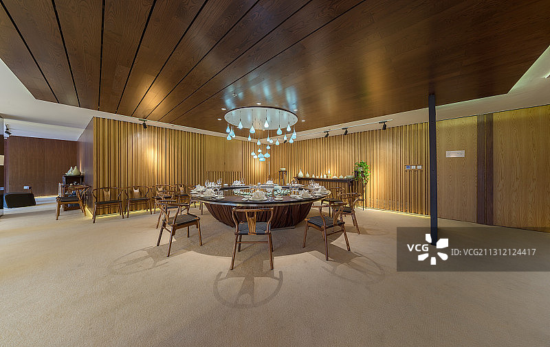 高级中式餐厅包间图片素材