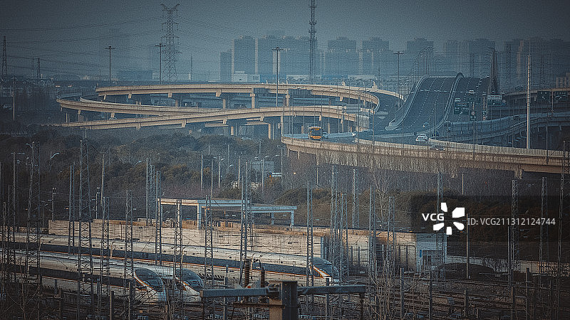 高铁高架图片素材